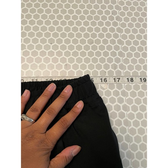 Paskho Pants Womens M Elastic Waist Athleisure Nylon Stretch Mid Rise Straight - Picture 4 of 7